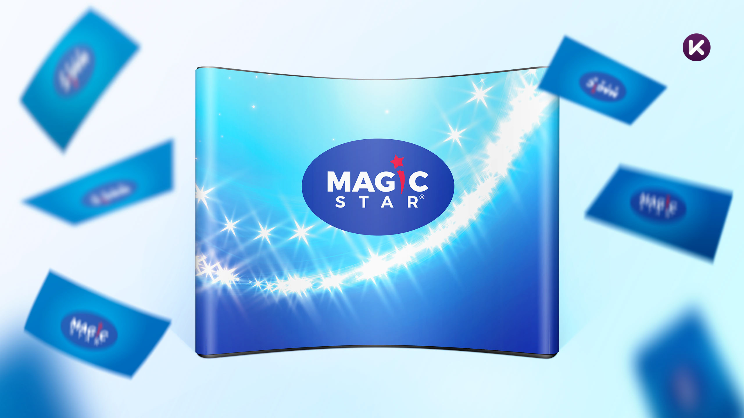 Ścianka zakrzywiona materiałowa