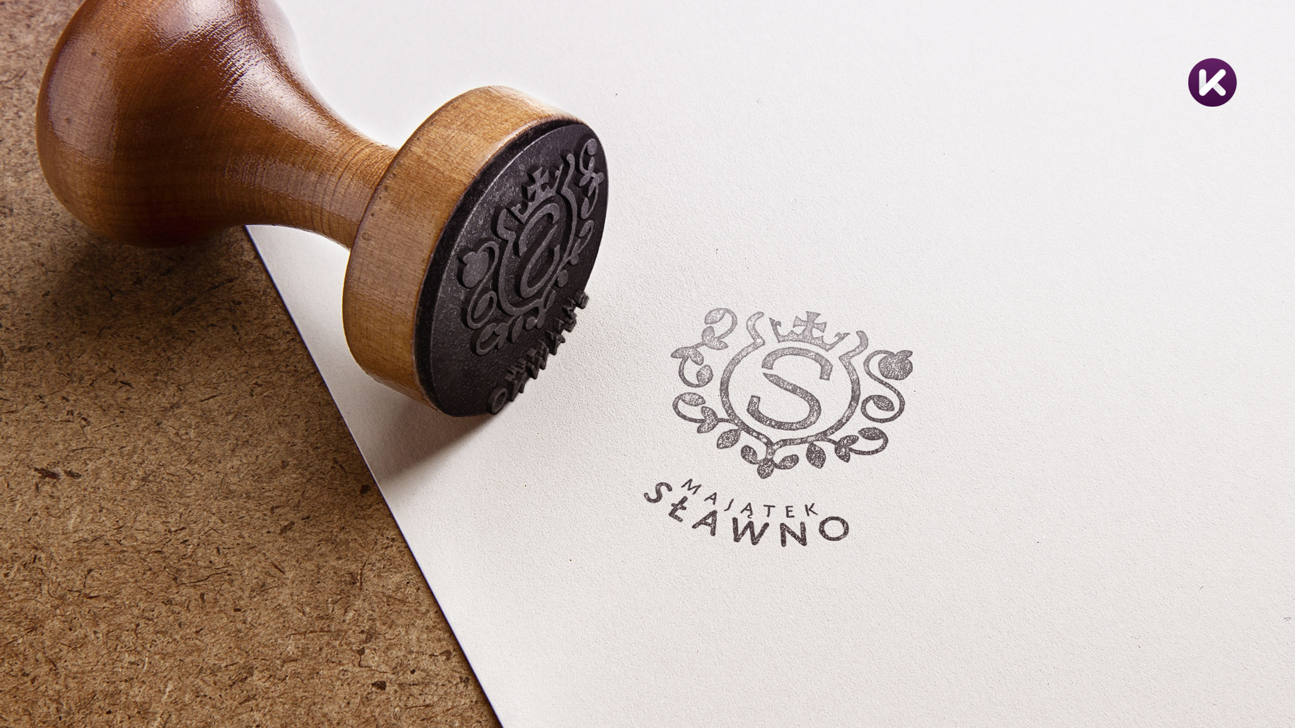 Logo na pieczęci - Majątek Sławno