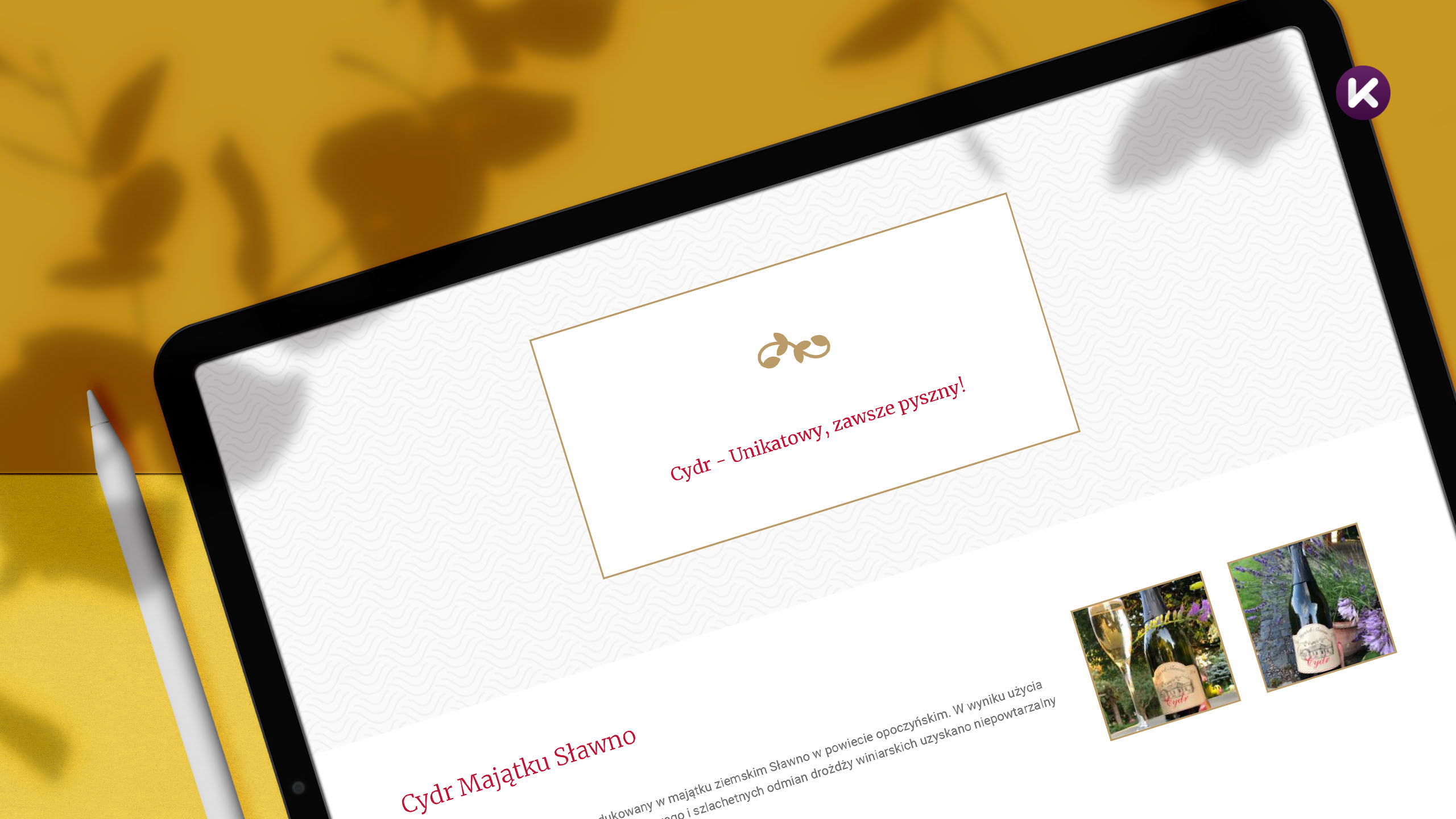 Strona internetowa produktowa - Majątek Sławno