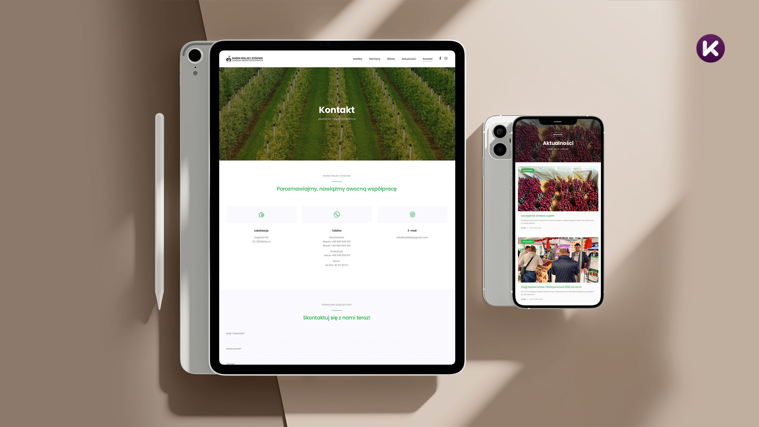 Strona internetowa Marek Bielak i Synowie