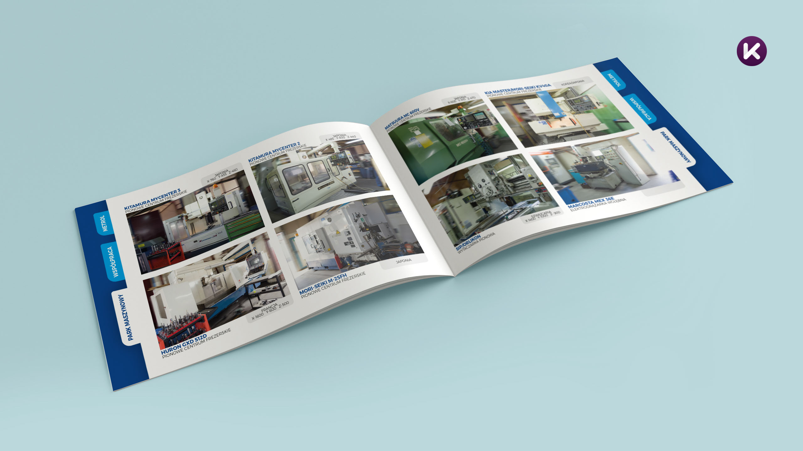 Katalog - Park maszynowy - Metrol