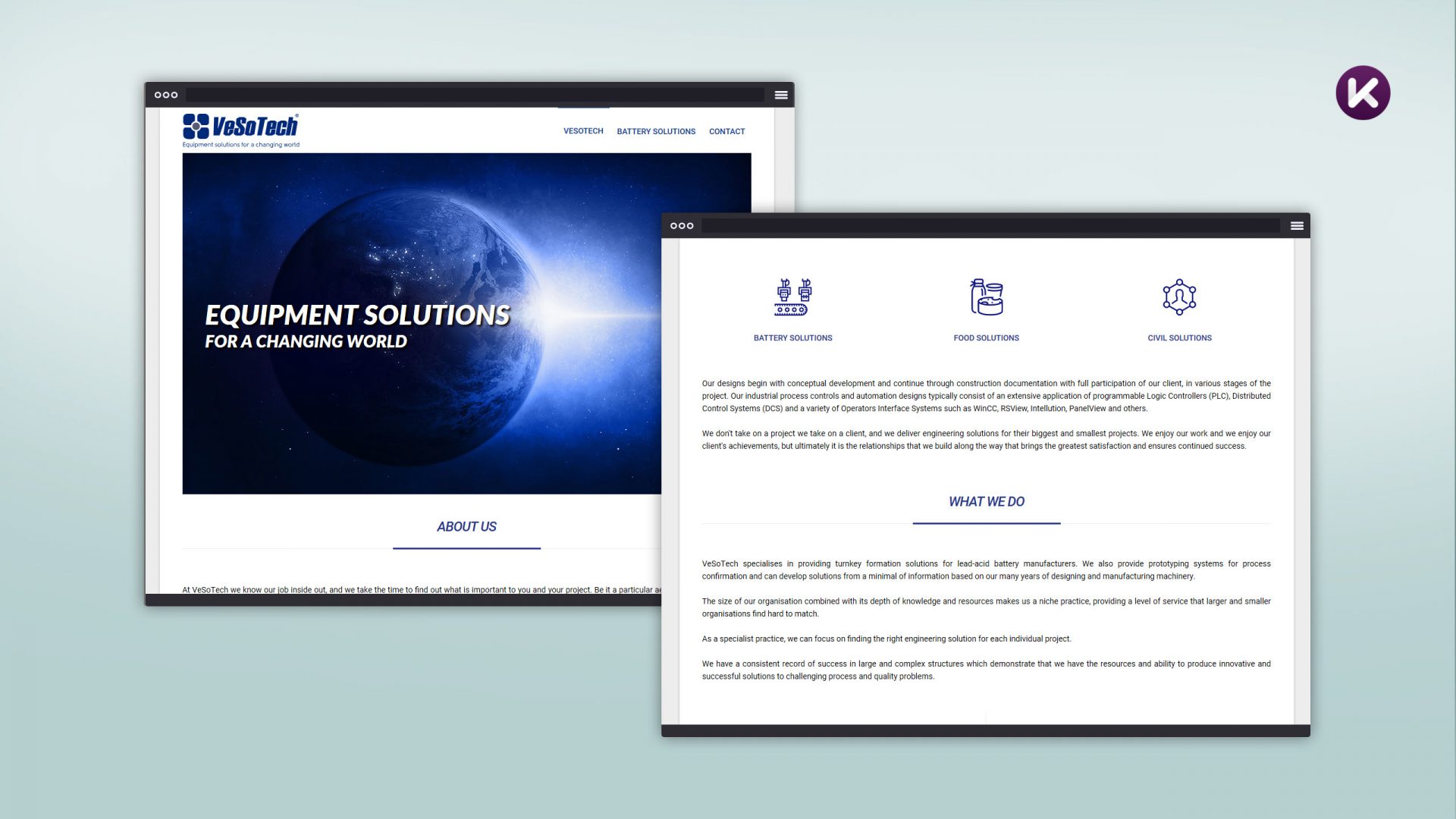 Strona internetowa Vesotech.com