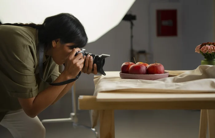 Fotografia produktowa w studio w Mielcu – sesja zdjęciowa jabłek