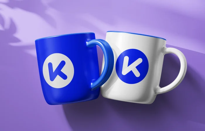 Gadżety reklamowe kubki z logo firmy KREOO